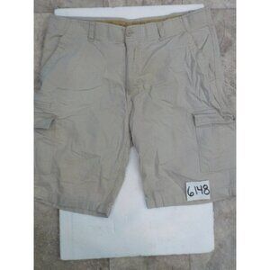 Wear First Free Band Tan Rip Stop 7 Pocket Cargo Shorts Men's Size 40